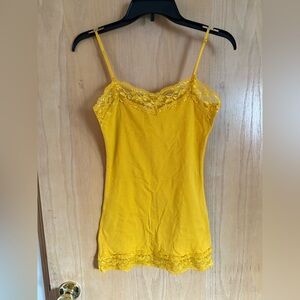 Zenana Outfitters Mustard Lace Cami